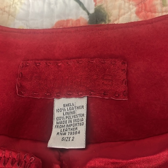 Chico’s Suede Open Front Jacket.Pro - Picture 5 of 7